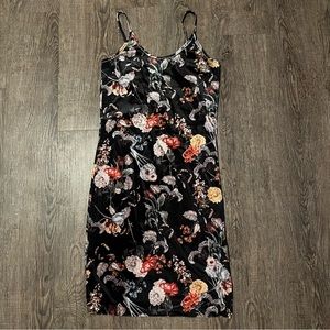 Don’t Ask Why - Floral Velvet Dress